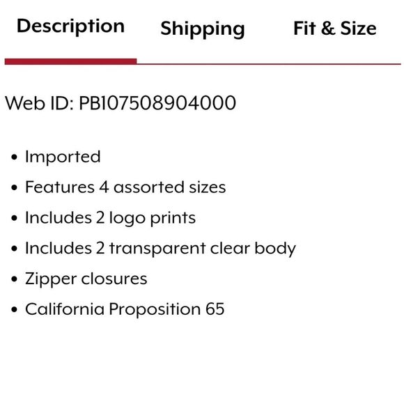 Juicy Couture 4-Piece JC Logo Neon Nested Cosmetic Cases - Picture 5 of 8